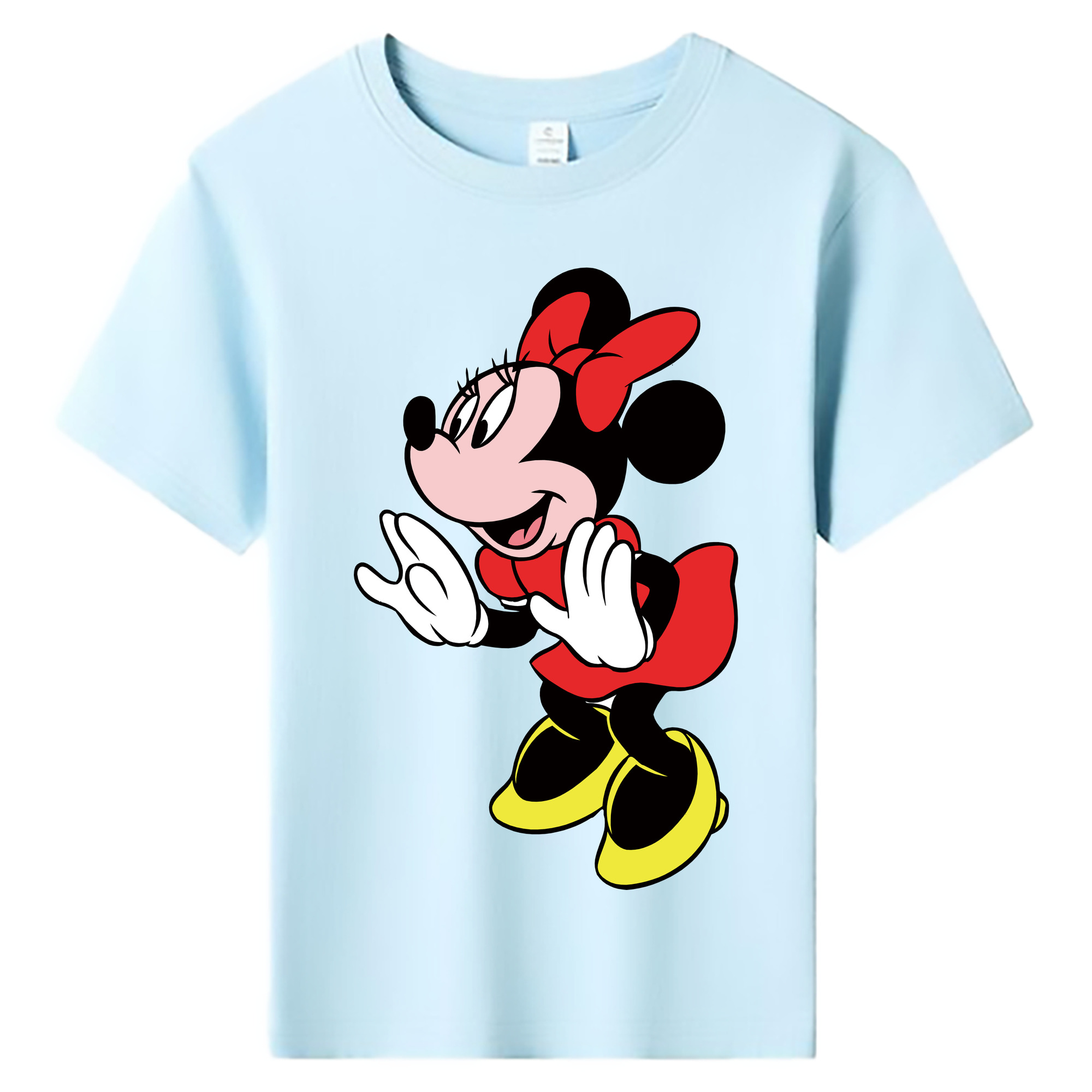 ミッキーマウス Mickey Mouse 綿100％キッズTシャツ（フロントプリント）